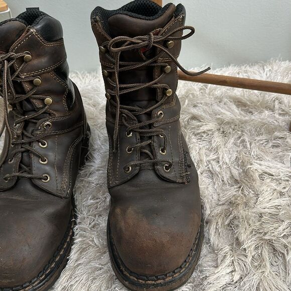 Red Wing Irish Setter Ultra Dry Waterproof Steel Toe Work Boots Size 10 E2 - Picture 11 of 17